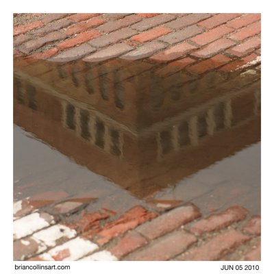 reflections in brick