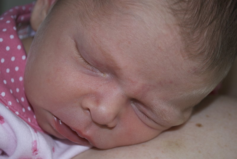 asleep on mummy