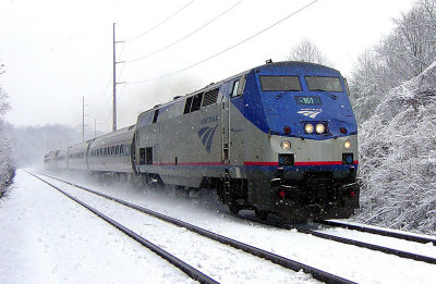 Amtrak 51 south of Burke