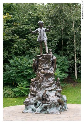 The bronze of Peter Pan in Kensington Garden
