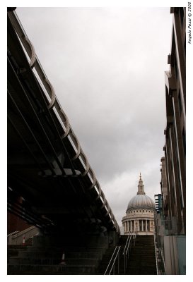 St Paul's Cathedral from Millennium bridge