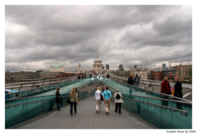 St Paul's Cathedral from Millennium bridge