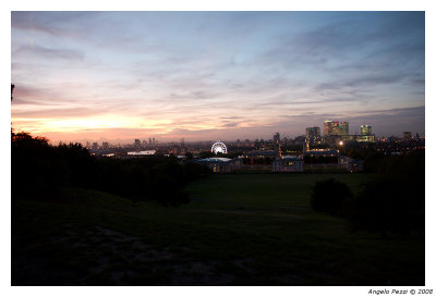 London from Royal Observatory, Greenwich