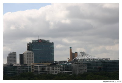 Skyline Berlin with Sony Center dome