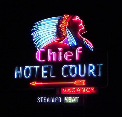 Chief Hotel , Yesco Sign Museum
