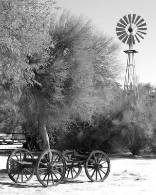 wagon wheels and wind