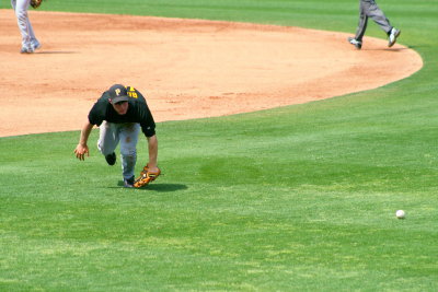 Ground Ball just sneaks through
