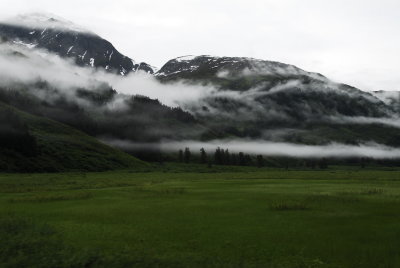 Glacier fields between Girdwood and Seward