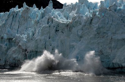 Calving  in Glacier Bay