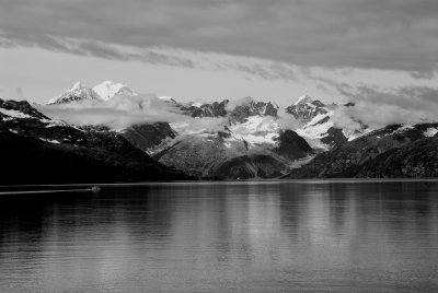 Glacier Bay in Black and White