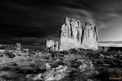Organ Arches NP Early Morn BW
