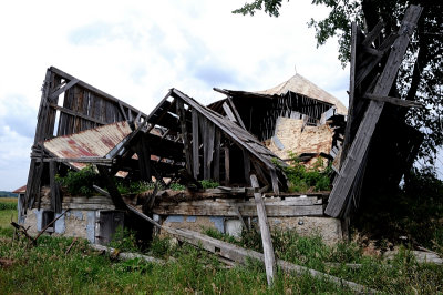 Caved-In Roof