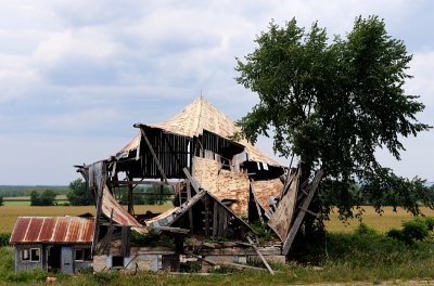 Collapsed Barn