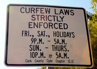 Really? A Curfew In Las Vegas?