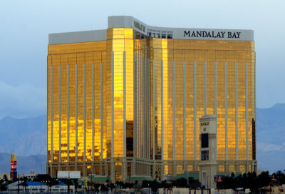 Mandalay Bay From The Plane On The Way Home