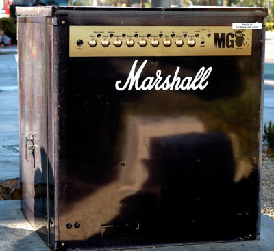 Marshall Amp Hydro Box In Front Of The Hard Rock Cafe