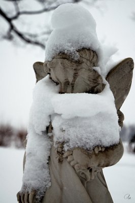 Smurfette With A Snow Scarf?
