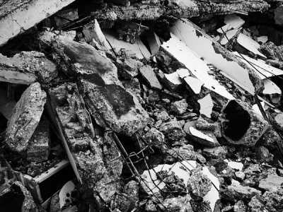 Destruction at Hotel Cyvadier Plage