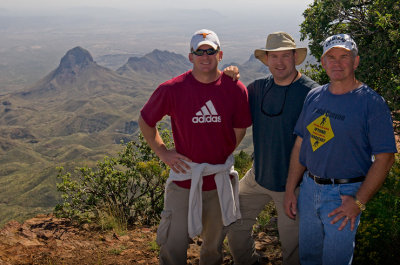 Three Hikers at the South Rim