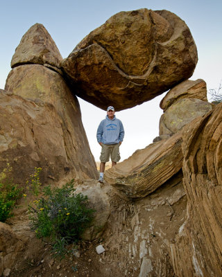 Aaron under Balanced Rock