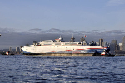 Pacificat Voyager under tow