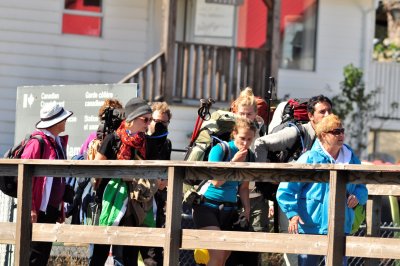 Hikers just completed the West Coast Trail