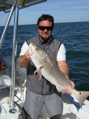 Matt with biggest fish of the day (illegal out of season)