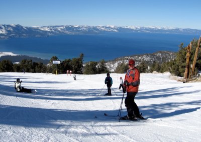 skiing tahoe  heavenly,   next stop Squaw valley