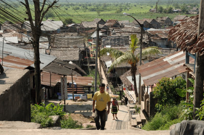Market area in Belen Peru