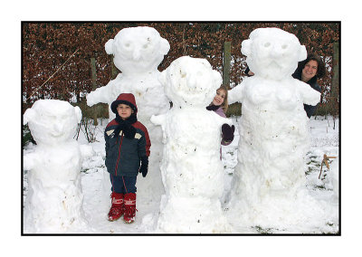 Snow family, February 2004