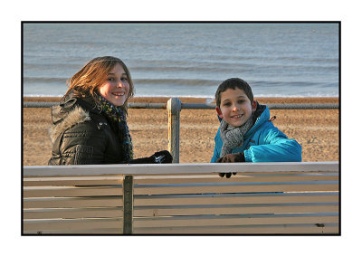 Sunny winter day in Oostende, January 2009