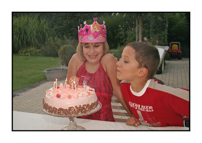 Jolien's 9th birthday, August 2005