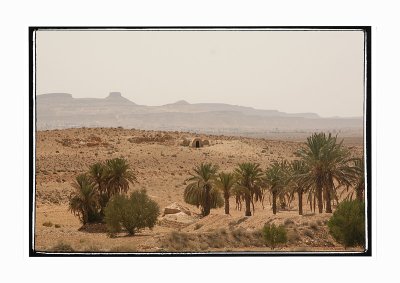 Landscape in the south of Tunesia