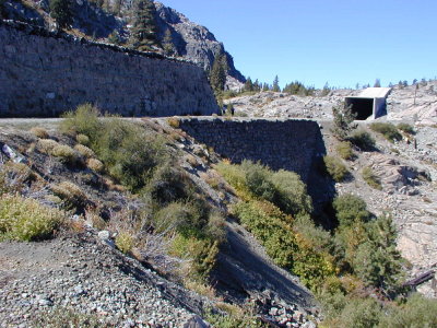 Another view of the Chinese Wall, with Tunnel 7 to the west.