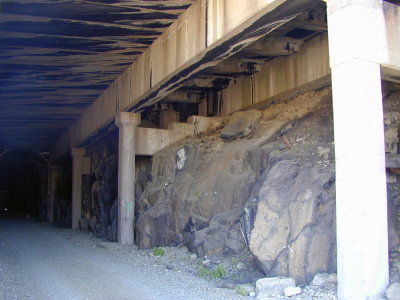 Here is a view of some of the structure inside Tunnel 8.