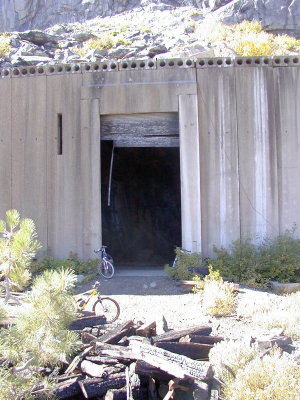 A view of the access door from the outside.