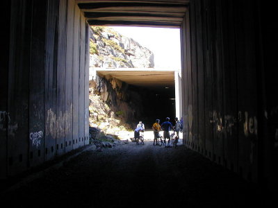 A section of the snowshed had collapsed and was subsequently removed.