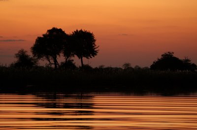 Sunset on the Kwando river