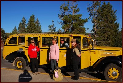5- Our group touring Yellowstone National Park