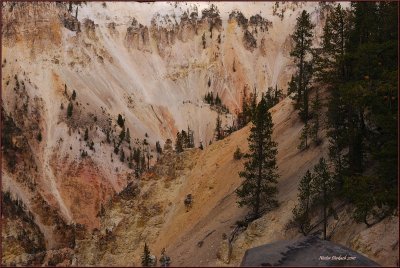 65-  Artist canyon at  Yellowstone National Park