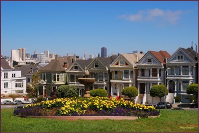 San Francisco  Painted Ladies section of Victorian Homes 