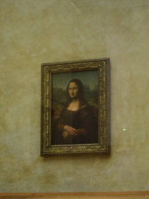 la gioconda! uf! anant-hi se'm posaven els pls de punta i un cop all... me l'imaginava ms impactant!