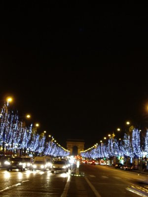 Les Champs Elysees amb l'Arc del Triomf al final