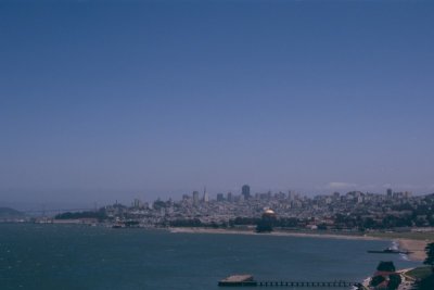 vista de San Francisco des del Golden Gate Bridge