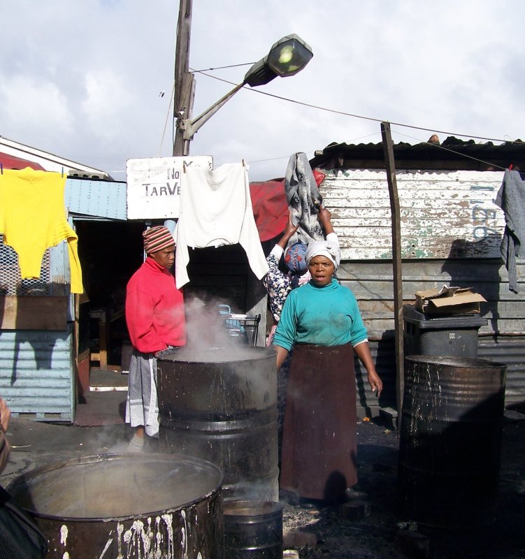 Brewing tarvern beer in a township near CapeTown, South Africa