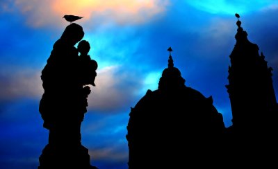 religious skyline of Prague
