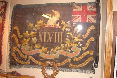 48th Highlanders, Regimental flag with WW1 Battle Honors