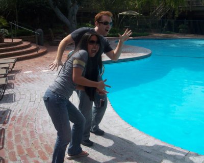 Dave's apartment pool