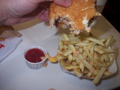 In n' Out Burger mess o' grease!