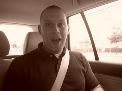 Mike in backseat!